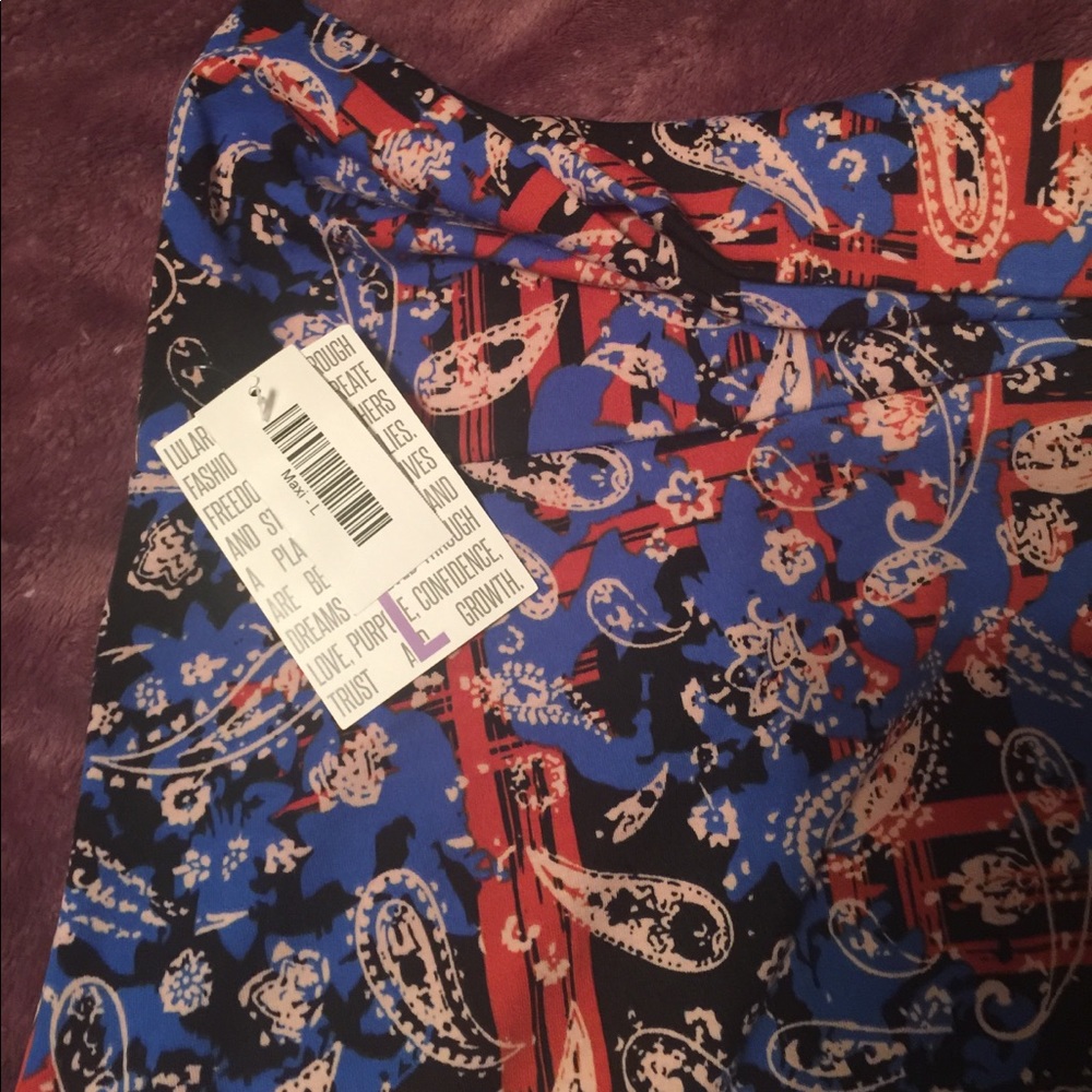 NWT LuLaRoe Maxi Skirt Large